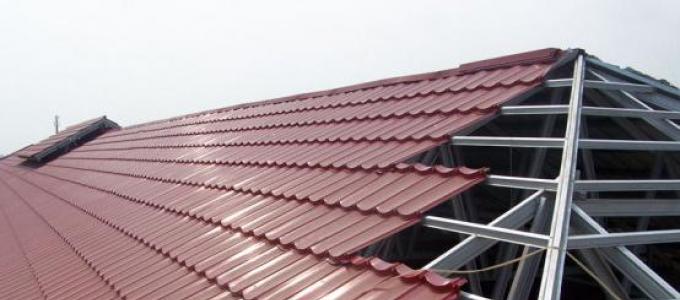 Монтаж крыши из металлочерепицы: инструкция